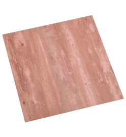 Planches de plancher autoadhésives 55 pcs PVC 5,11 m² Rouge