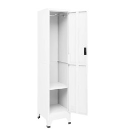 Armoire à casiers Blanc 38x45x180 cm Acier