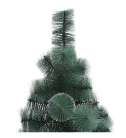 Arbre de Noël artificiel avec LED et boules Vert 120 cm PVC PE