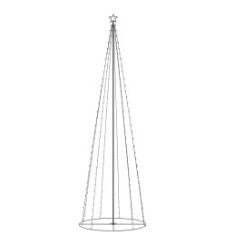 Arbre de Noël cône 330 LED blanc chaud décoration 100x300 cm