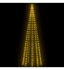 Arbre de Noël cône 330 LED blanc chaud décoration 100x300 cm