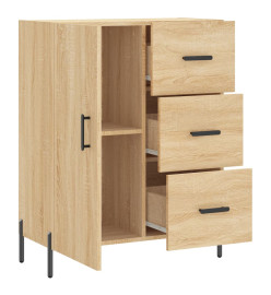 Buffet chêne sonoma 69,5x34x90 cm bois d'ingénierie