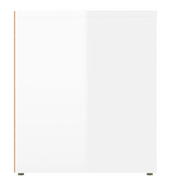 Meuble TV Blanc brillant 100x35x40 cm Bois d'ingénierie