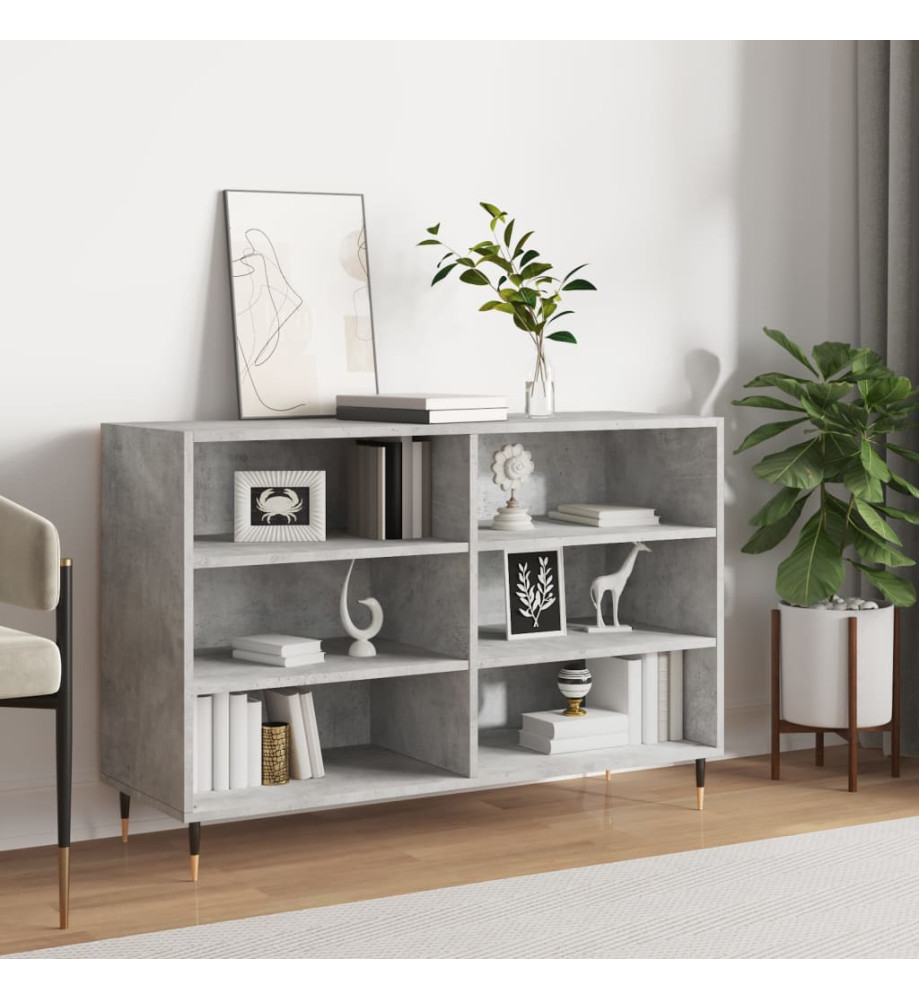 Buffet gris béton 103,5x35x70 cm bois d'ingénierie Buffet gris béton 103,5x35x70 cm bois d'ingénierie