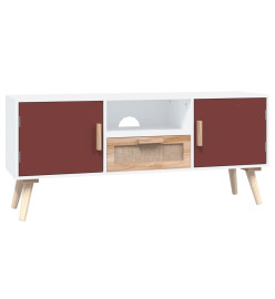 Meuble TV avec portes 105x30x45 cm bois d'ingénierie