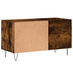 Armoire à disques chêne fumé 85x38x48 cm bois d'ingénierie