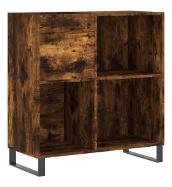 Armoire à disques chêne fumé 84,5x38x89 cm bois d'ingénierie