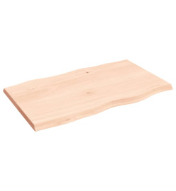 Dessus de table bois chêne massif non traité bordure assortie