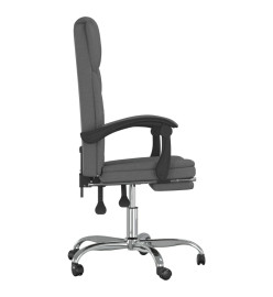 Fauteuil inclinable de bureau Gris foncé Tissu