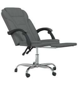 Fauteuil inclinable de bureau Gris foncé Tissu