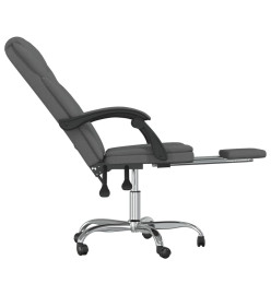 Fauteuil inclinable de bureau Gris foncé Tissu