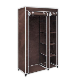 Garde-robe Tissu Marron