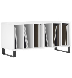 Armoire à disques blanc brillant 100x38x48 cm bois d'ingénierie