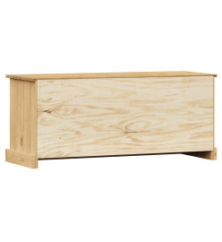 Banc à chaussures VIGO 106x35x40 cm bois massif de pin