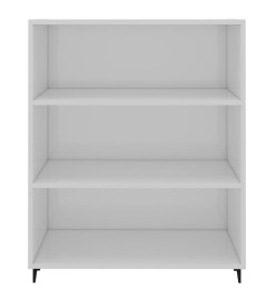 Buffet Blanc brillant 69,5x32,5x90 cm Bois d'ingénierie