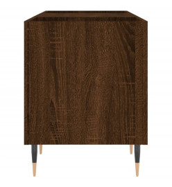 Armoire à disques chêne marron 121x38x48 cm bois d'ingénierie