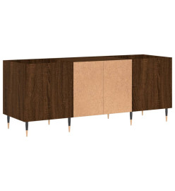 Armoire à disques chêne marron 121x38x48 cm bois d'ingénierie