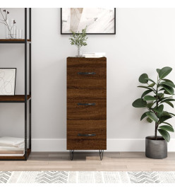 Buffet Chêne marron 34,5x34x90 cm Bois d'ingénierie