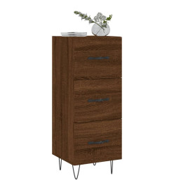 Buffet Chêne marron 34,5x34x90 cm Bois d'ingénierie