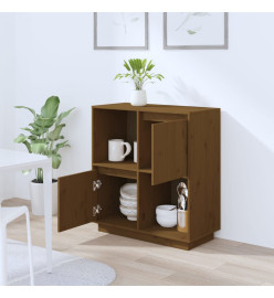 Buffet Marron miel 74x35x80 cm Bois massif de pin