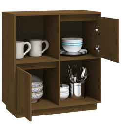 Buffet Marron miel 74x35x80 cm Bois massif de pin