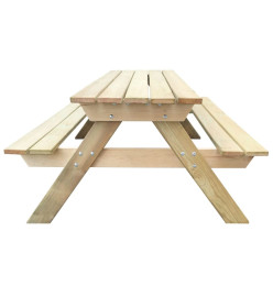 Table de pique-nique 150 x 135 x 71,5 cm Bois