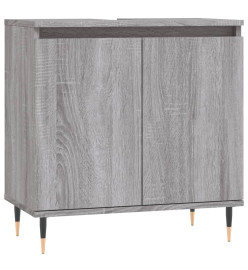 Armoire de bain sonoma gris 58x33x60 cm bois d'ingénierie
