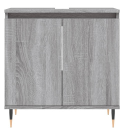 Armoire de bain sonoma gris 58x33x60 cm bois d'ingénierie