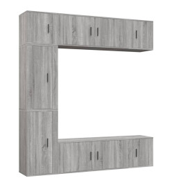 Ensemble de meubles TV 7 pcs Sonoma gris Bois d'ingénierie