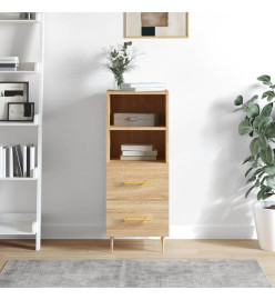Buffet Chêne sonoma 34,5x34x90 cm Bois d'ingénierie