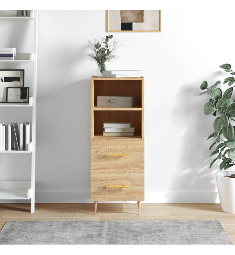 Buffet Chêne sonoma 34,5x34x90 cm Bois d'ingénierie Buffet Chêne sonoma 34,5x34x90 cm Bois d'ingénierie