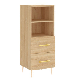 Buffet Chêne sonoma 34,5x34x90 cm Bois d'ingénierie
