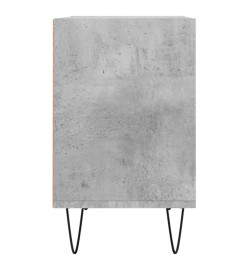 Meuble TV gris béton 69,5x30x50 cm bois d'ingénierie