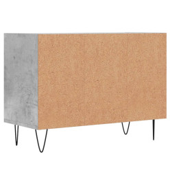 Meuble TV gris béton 69,5x30x50 cm bois d'ingénierie