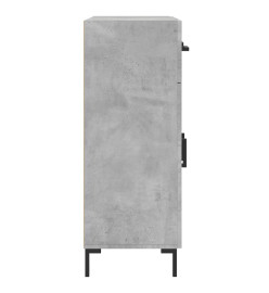 Buffet gris béton 69,5x34x90 cm bois d'ingénierie
