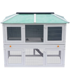 Cage double pour animaux Bois