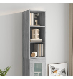 Armoire murale Sonoma gris 34,5x32,5x90 cm Bois d'ingénierie