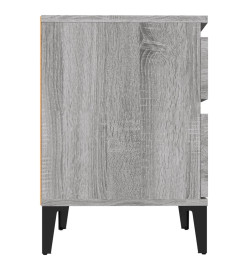 Tables de chevet 2 pcs Sonoma gris 40x35x50 cm