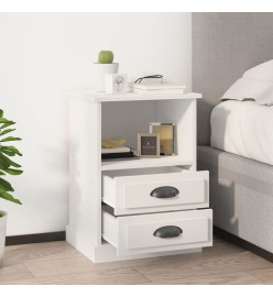 Tables de chevet 2 pcs blanc 43x36x60 cm