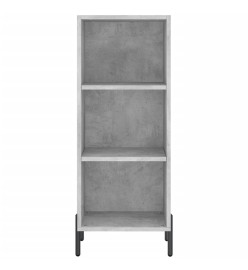 Buffet gris béton 34,5x32,5x90 cm bois d'ingénierie