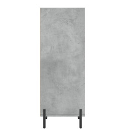 Buffet gris béton 34,5x32,5x90 cm bois d'ingénierie