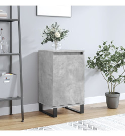 Buffet gris béton 40x35x70 cm bois d'ingénierie