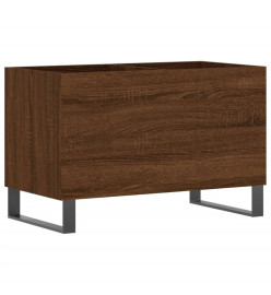Armoire à disques chêne marron 74,5x38x48 cm bois d'ingénierie