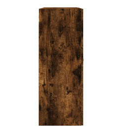 Armoire murale chêne fumé 69,5x34x90 cm