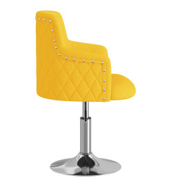 Tabouret de bar Jaune moutarde Tissu