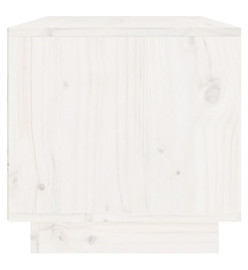 Meuble TV Blanc 60x35x35 cm Bois de pin massif