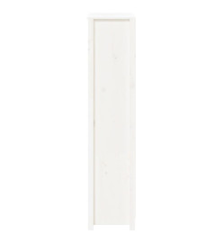 Buffet haut Blanc 80x35x154 cm Bois massif de pin