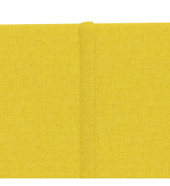 Panneaux muraux 12 pcs Jaune clair 90x30 cm Tissu 3,24 m²