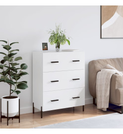 Buffet blanc 69,5x34x90 cm bois d'ingénierie