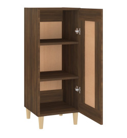 Buffet Chêne marron 34,5x34x90 cm Bois d'ingénierie